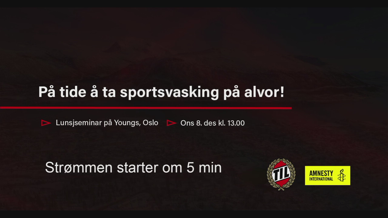 Seminar: På tide å ta sportsvasking på alvor.